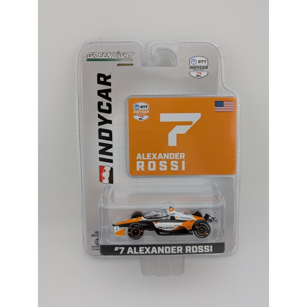 Greenlight Diecast Alexander Rossi Dallara Indycar #7 Mclaren NTT 1/64 F1 Car